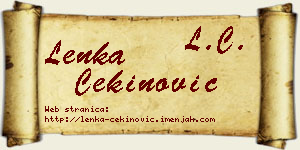 Lenka Cekinović vizit kartica